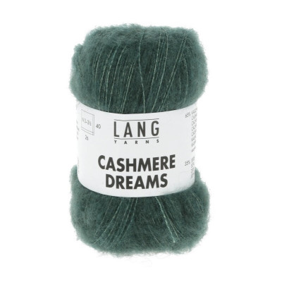 Příze Cashmere Dreams 0118 lahvově zelená LANG YARNS