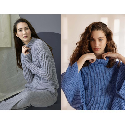 Příze Cashmere Premium 0005 tmavě šedá LANG YARNS