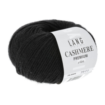 Příze Cashmere Premium 0004 černá LANG YARNS