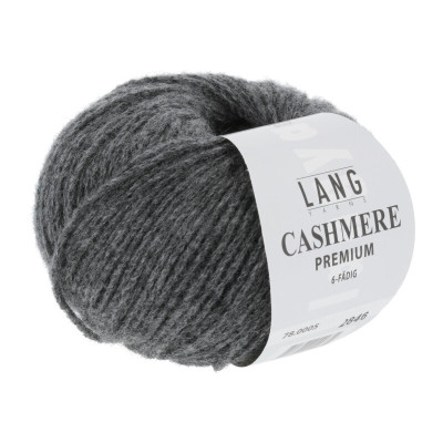 Příze Cashmere Premium 0005 tmavě šedá LANG YARNS