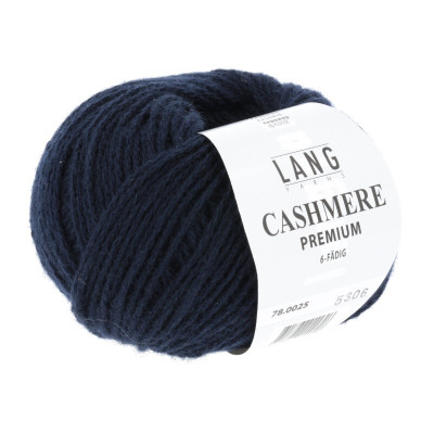 Příze Cashmere Premium 0025 tmavě modrá LANG YARNS