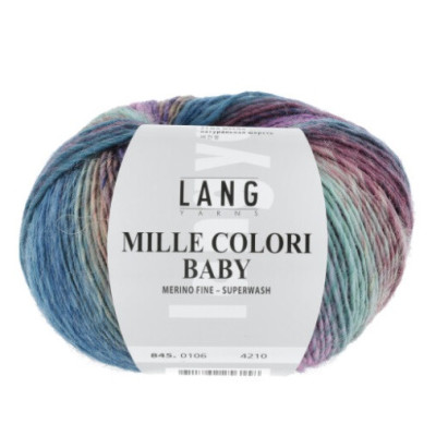 Příze Mille Colori Baby, Superwash 0208 LANG YARNS