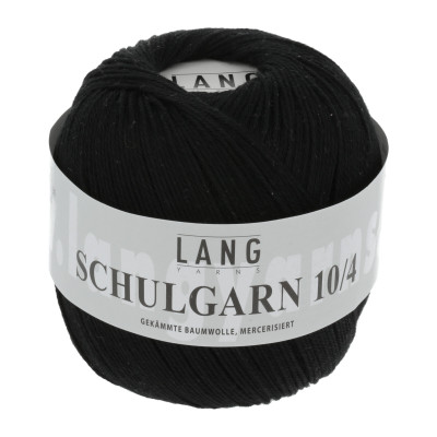Schulgarn 10/4 4 - černá příze LANG YARNS