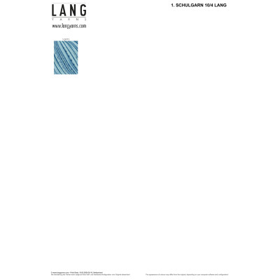 Schulgarn 10/4 61 - červená příze LANG YARNS