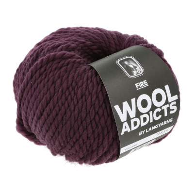 Fire 80 - vínová příze WOOLADDICTS by LANG YARNS