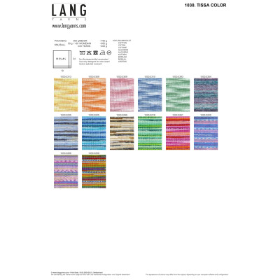 Tissa Color 393 - zelená příze LANG YARNS