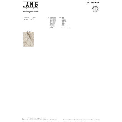 Raw  9 1 - přírodní příze LANG YARNS