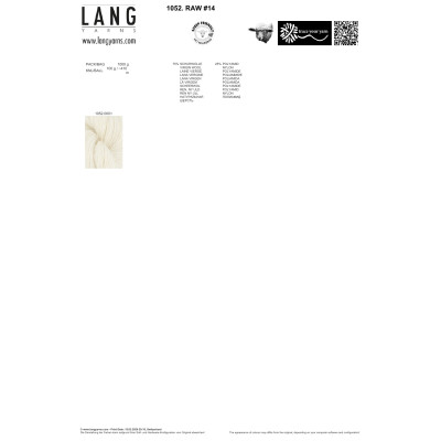 Raw  14 1 - přírodní příze LANG YARNS