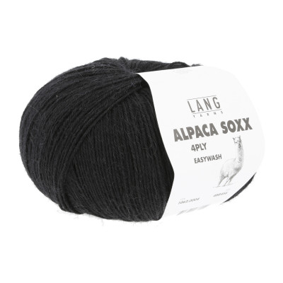 Alpaca Soxx 4-nitka 4 - černá příze LANG YARNS