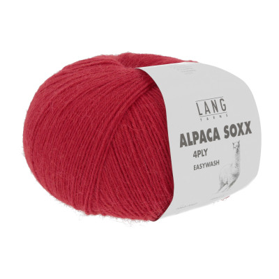 Alpaca Soxx 4-nitka 60 - červená příze LANG YARNS