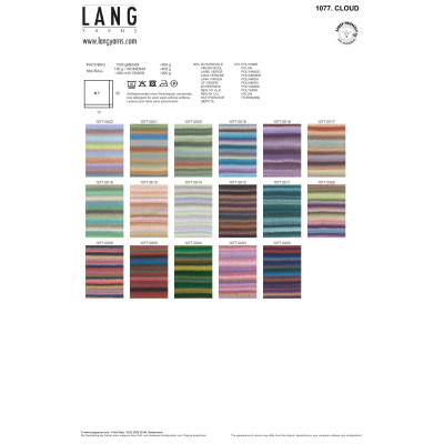 Cloud 12 - modrá příze LANG YARNS