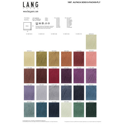 Alpaca Soxx 6-nitka 21 - šedá příze LANG YARNS