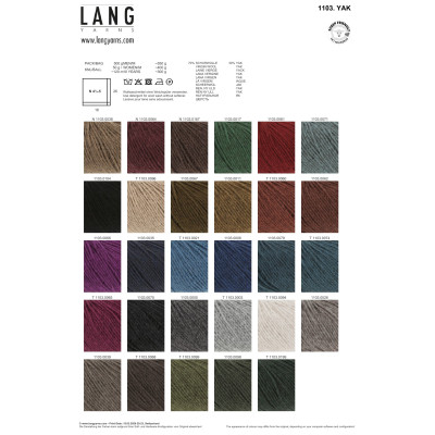 Yak 39 - šedá příze LANG YARNS