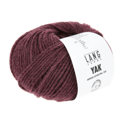 Yak 64 - vínová příze LANG YARNS