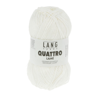 Quattro Lamé 1 - bílá příze LANG YARNS