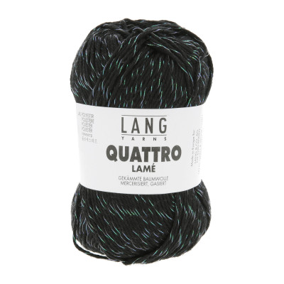 Quattro Lamé 4 - černá příze LANG YARNS