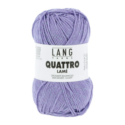 Quattro Lamé 7 - fialová příze LANG YARNS