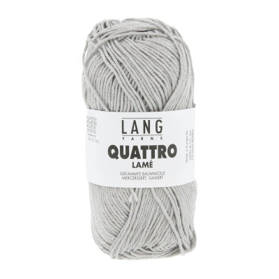 Quattro Lamé 24 - šedá příze LANG YARNS