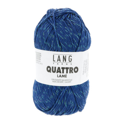 Quattro Lamé 35 - modrá příze LANG YARNS