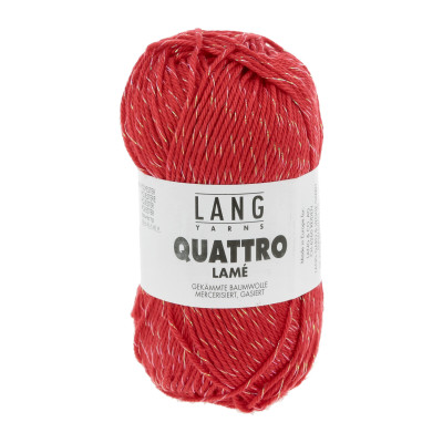 Quattro Lamé 61 - červená příze LANG YARNS