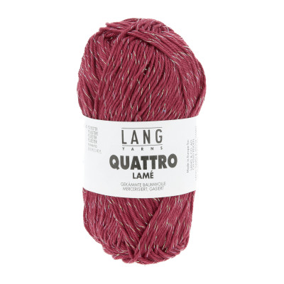 Quattro Lamé 62 - červená příze LANG YARNS