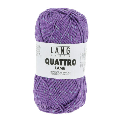 Quattro Lamé 146 - fialová příze LANG YARNS