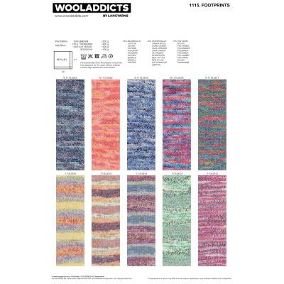 Footprints 7 - modrá příze WOOLADDICTS by LANG YARNS