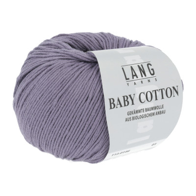 Baby Cotton 146 - fialová příze LANG YARNS