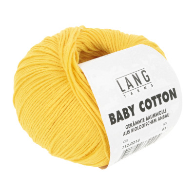 Baby Cotton 214 - žlutá příze LANG YARNS