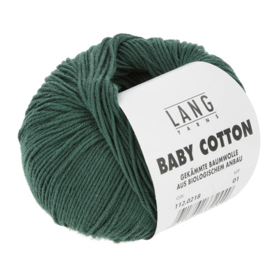 Baby Cotton 218 - zelená příze LANG YARNS