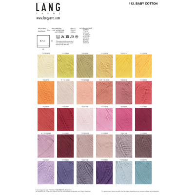 Baby Cotton 266 - červená příze LANG YARNS