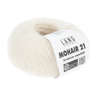 Mohair 21 2 - bílá příze LANG YARNS