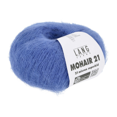 Mohair 21 10 - modrá příze LANG YARNS