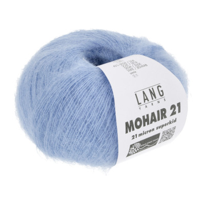 Mohair 21 21 - modrá příze LANG YARNS