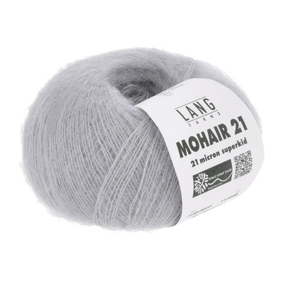 Mohair 21 23 - šedá příze LANG YARNS