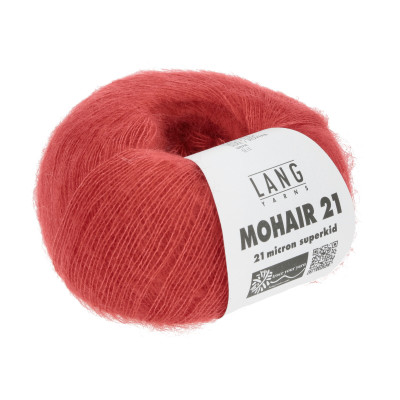 Mohair 21 60 - červená příze LANG YARNS