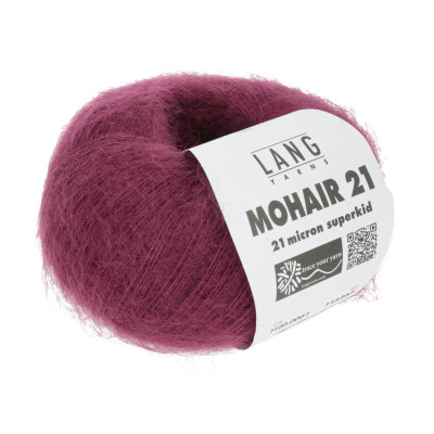 Mohair 21 61 - vínová příze LANG YARNS