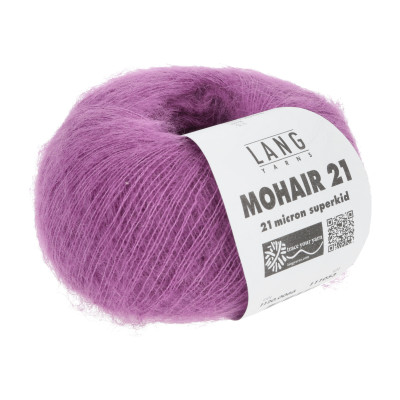 Mohair 21 66 - růžová příze LANG YARNS