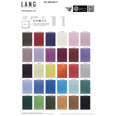 Mohair 21 68 - hnědá příze LANG YARNS