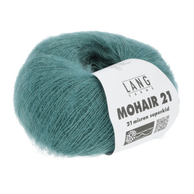Mohair 21 74 - modrá příze LANG YARNS