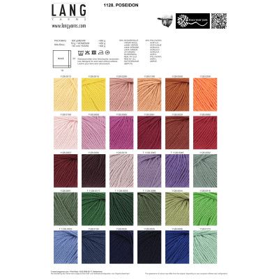 Poseidon 6 - modrá příze LANG YARNS