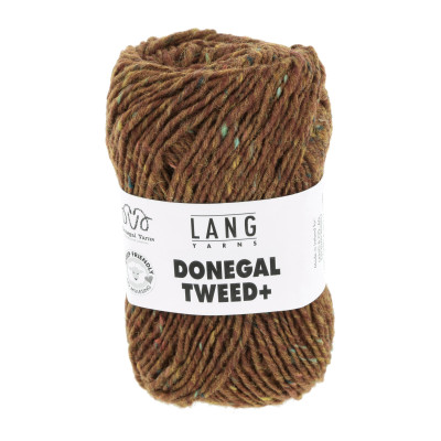 Donegal Tweed+ 15 - hnědá příze LANG YARNS