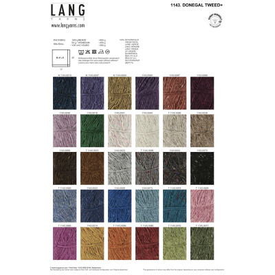 Donegal Tweed+ 66 - červená příze LANG YARNS