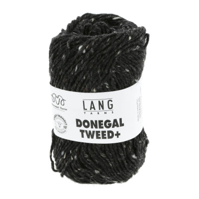 Donegal Tweed+ 70 - černá příze LANG YARNS