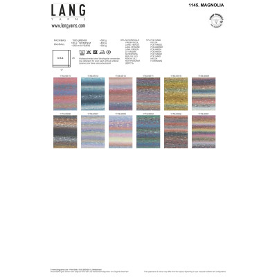 Magnolia 12 - modrá příze LANG YARNS