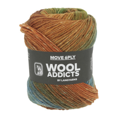 Move 6-nitka 8 - modrá příze WOOLADDICTS by LANG YARNS