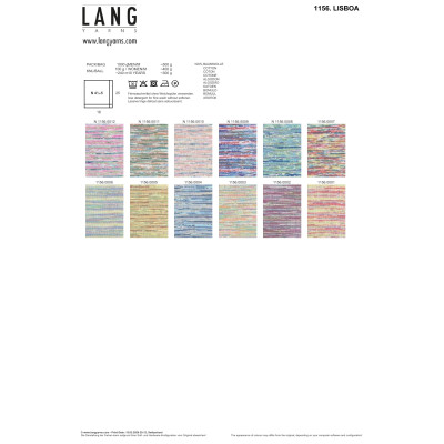 Lisboa 3 - modrá příze LANG YARNS