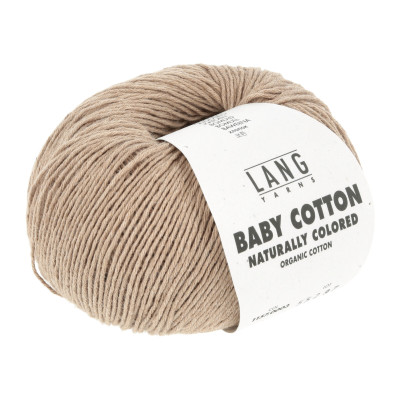 Baby Cotton Naturally Colored 3 - hnědá příze LANG YARNS