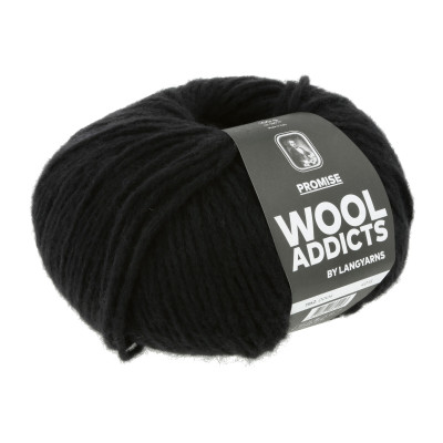 Promise 4 - černá příze WOOLADDICTS by LANG YARNS