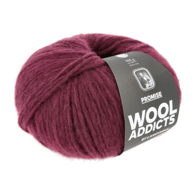 Promise 62 - vínová příze WOOLADDICTS by LANG YARNS